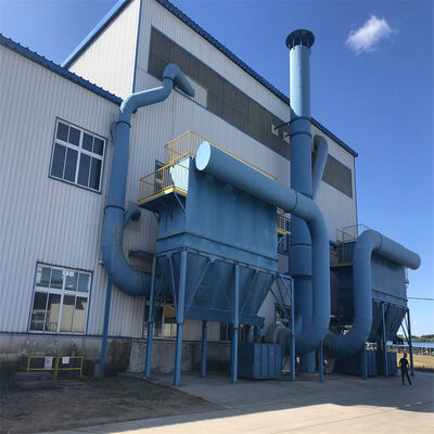 Оборудование для пылеулавливания импульсного рукавного фильтра на выходе агломерационной машины сталелитейного завода