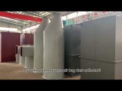 Reverse air bag dust collector