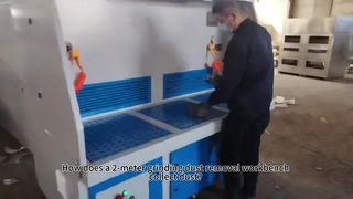 Металлический шлифовальный стол с пылеудалением